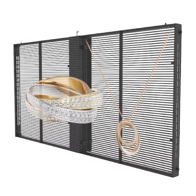 خرید 1000x1000mm شفاف صفحه نمایش LED P3.91-7.8 تبلیغات شیشه بیرونی online manufacture